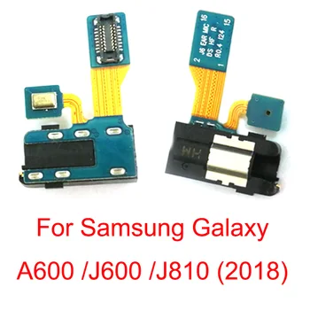 Ausinės Ausinių Lizdas Garso Flex Kabelis Samsung Galaxy A6 J6 J8 2018 A600 J600 J810 Ausinių Garso Mikrofonas Flex Kabelis