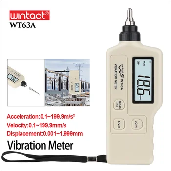 WINTACT Vibracijos Analizatorius Skaitmeninės Vibracijos Matuoklis Vibrometer Analizador De Vibraciones Nešiojamą WT63A Vibratorius Vibracijos Testeris