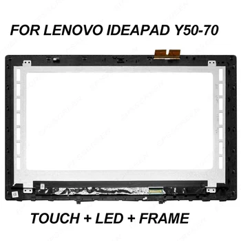 Pakeisti Lenovo Y50-70 Lcd Jutiklinis Ekranas skaitmeninis keitiklis & Bezel frame 15.6