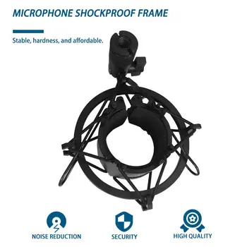 3KG Pakenčiamas Apkrovos Mic Mikrofonas Shock Mount Įrašą Turėtojas Stovėti Radijo Studijos Garso Įrašymo Laikiklis