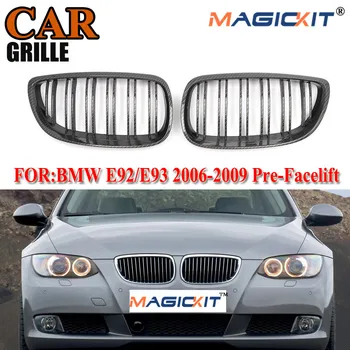 MagicKit Poros 06-09 BMW E92 E93 M3 Coupe Anglies Pluošto Išvaizdą, Priekiniai Inkstų Grotelės Grotelės