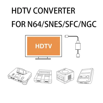 1080P-HDMI suderinamus Adapteris Konverteris HD Kabelis Skirtas Nintendo 64/SNES/NGC Gamecube Konsolė su HDMI suderinamų Signalo Išvesties Adapteris