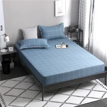 1pcs poliesteris spausdinimo lovų čiužinių komplektas su keturių kampų ir elastinės juostos, lakštai, karšto pardavimo