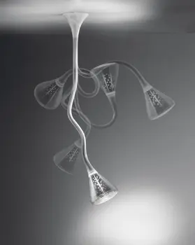 Modernus minimalistinis VAMZDŽIŲ žarnos lubų šviesos lanksti lotus vadovas gyvenamasis kambarys lempos
