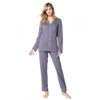 Moterų Modalinis pižamą Pijamas batas de dormir mujer Viršūnės Su Kelnes pyjama nuotaka sleepwear ropa mujer invierno naktiniai drabužiai