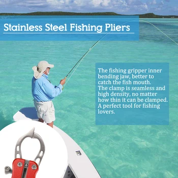Nešiojamų Daugiafunkcinis Žvejybos Replės Nerūdijančio Plieno Žuvų Gripper Spręsti Lauko Nešiojamų Žvejybos Įrankį