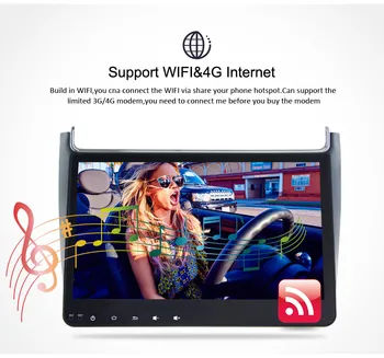 4G RAM Android 9.0 Automobilio Radijo Multimedijos Grotuvo Volkswagen Polo-2017 GPS, Video, WIFI, Bluetooth, Navigacija Stereo DVD NR.