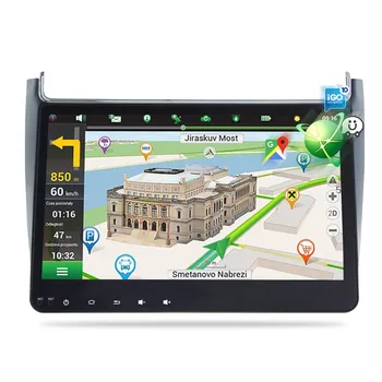 4G RAM Android 9.0 Automobilio Radijo Multimedijos Grotuvo Volkswagen Polo-2017 GPS, Video, WIFI, Bluetooth, Navigacija Stereo DVD NR.