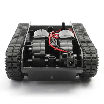 Rc Bakas Protingas Robotas Bakas Automobilių Važiuoklės Komplektas Gumos Kelio Vikšriniai Už Arduino 130 Motor 