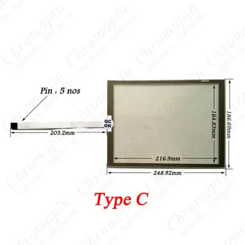 Touch Panel B&R Maitinimo Skydelis 4PP420.1043-K60 4PP420.1043.K60 4PP420-1043-K60 Jutiklinio Ekrano Skydelio Stiklo Remontas