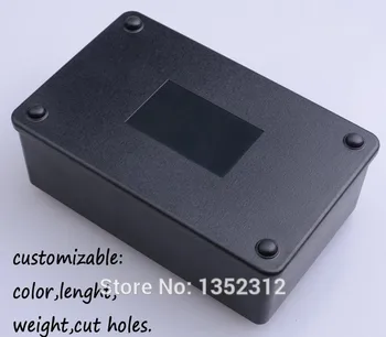 Nemokamas pristatymas 105*65*40mm 2 vnt/daug juodo plastiko talpyklos lauke elektroninių PLC 