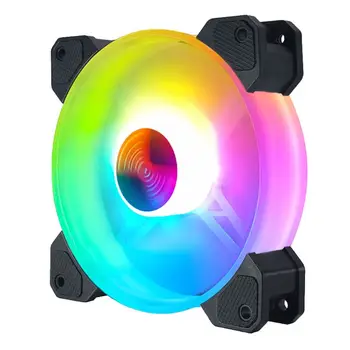 12cm KOMPIUTERIO Aušinimo Ventiliatorius LED Apšvietimas RGB Važiuoklės Ventiliatoriaus Reguliatorius Nuotolinio Valdymo K1KF