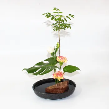 Zen Gėlių Vaza Narcizas Baseino Rupi Keramikos Plokštės Vazonas Ikebana Stalo Senovinių Namų Dekoro Gėlių Kompozicijų Sodinamosios