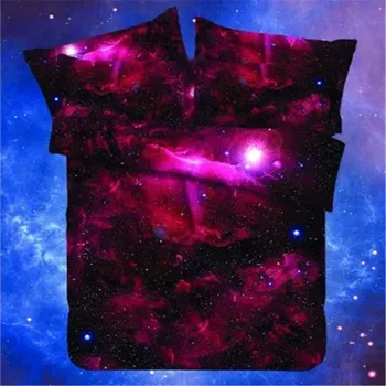 UNIKEA Galaxy Patalynės Komplektas Visatos, Kosmoso Tematikos Lova nustatyti antklode padengti Spausdinti Patalynė, Lakštai, Dvyniai, Vieno Karalienė Visu Dydžiu