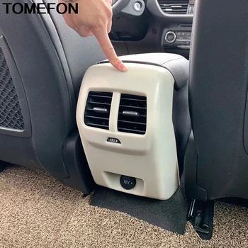 TOMEFON Už Ford Focus 2019 2020 Porankis Galinis Oro Conditonnal Ventiliacijos KINTAMOSIOS srovės Lizdo Skydelis USB Įkrovimo Padengti Apdaila, Interjero Priedai