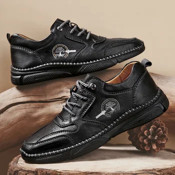 Vyrų batai vyriški laisvalaikio batai mokasinai 2021 naujas mados odos vyrai patogūs mokasinai laisvalaikio bateliai zapatos de hombre