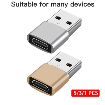5/3/1 VNT USB Tipo C OTG Adapteris, USB USB-C Vyrų Į 