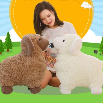Didelis Dydis Avių Pliušiniai Žaislai Modeliavimas iškamša Minkštos Lėlės Realiame Gyvenime Avių Žaislai Vaikams, Kūdikio Kambarys, Vaikų Dovanų