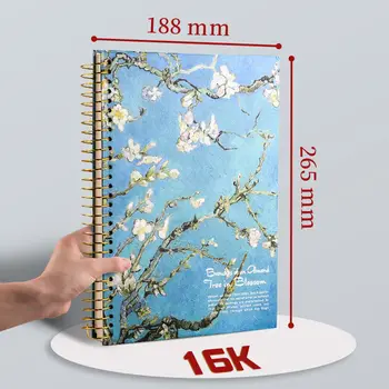 Meno Sketchbook Piešimo 8K A4 16K Nešiojamieji kompiuteriai Žurnalų Darbotvarkės 2021 Kasdien Notepad Dienoraštis Planuotojas Mokyklos Raštinės Reikmenys