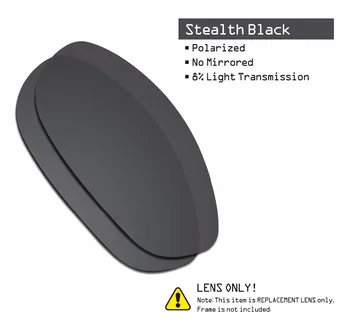 SmartVLT 3 Poros, Poliarizuota Akiniai Pakeitimas Objektyvai už Oakley Monstras Šuo Stealth Black & Silver Titano & Gintaro Ruda
