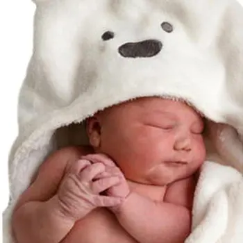Su Gobtuvu Baby Rankšluostis Vilnos Minkštas Kūdikio Hugging Antklodė Gyvūnų Poncho Wrap Antklodė Chalatas Su Ausys Naujagimis