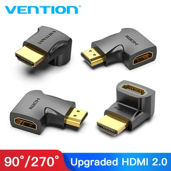 Paj HDMI Adapteris 270 90 Laipsnių stačiu Kampu Vyrų ir Moterų Kabelis Konverteris 4K HDMI Extender PS4 PS5 HDTV HDMI Jungtis