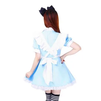 Suaugusiųjų Alice in Wonderland Kostiumas Helovyno Cosplay Moterų prancūzų Tarnaitė Suknelė Lolita Plius Dydis S, M, L