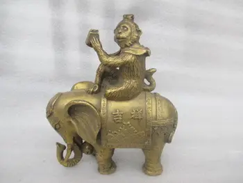 Kinijos rankinis, plaktukas, retų taikiai beždžionių jojimo kaip statula