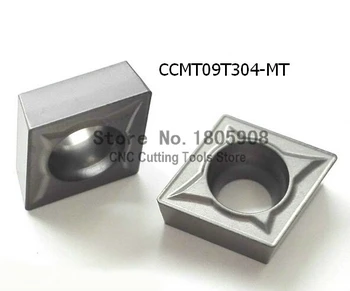 Nemokamas Pristatymas 10VNT CCMT09T304-MT Metalo keraminiai įdėklai Cutter Karbido Lydinio Tekinimo Turėtojas SCLCR / SCFCR