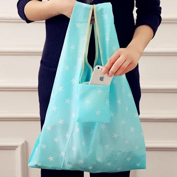 Mados nešiojamų moterų pirkinių krepšys kūrybos spausdinimas Oksfordo audinio sulankstomas Ponios maišelį, Virtuvė, sandėliavimo krepšiai namų reikmenys