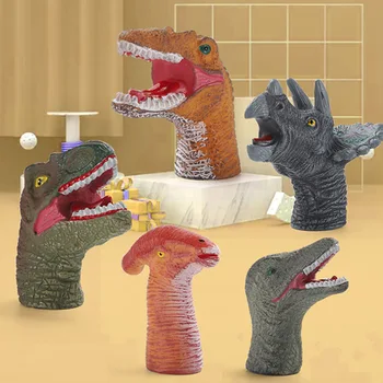 Nauji Vaikai, Žaislai Dinozaurų Pirštų Lėlės Tėvų-Vaikų Interaktyvus Vertus, Lėlių, Žaislų, Animacinių Filmų Dinozaurų Pavyzdį Šalies Suasmenintų Dovanų