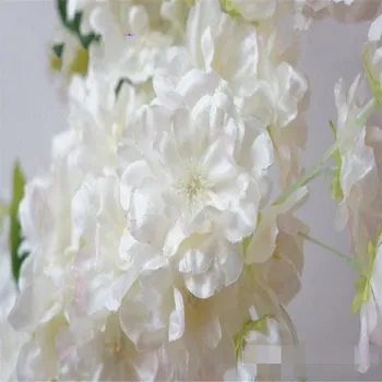 4 šakutės Netikrą Vyšnių Žiedų Gėlių Filialas Begonia Sakura Medžio Kamienas Renginio Vestuvių Medžio Dekoro Dirbtinis Dekoratyvinis Gėlių 4A