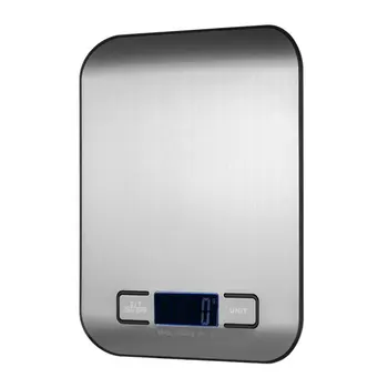 Virtuvės elektroninių masto maisto masto nerūdijančio plieno virtuvės masto elektroninių masto 5kg / 10 kg (be baterijos)