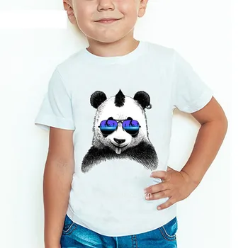 Vasaros Viršūnes Vaikų Cool DJ Cat/Pug/Panda Juokingi marškinėliai Vaikams trumpomis Rankovėmis Kūdikiui Mergaitės Berniukai Atsitiktinis marškinėliai moteriški marškinėliai