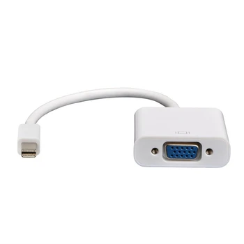 Mayitr 1pc 2 Spalvos Mini DP-VGA Video Adapteris 1080p Thunderbolt Display Port VGA Kabeliai Apple Macbook Pro Oro