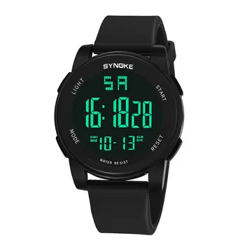 Karšto SYNOKE Vyrų Daugiafunkcinis Karinės Sporto laikrodis LED Digital Dual Judėjimo žiūrėti Naujus 128