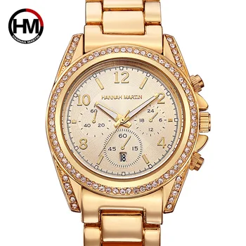Top Brand Ponios Laikrodžiai, Prabangūs Rose Gold Vandeniui Moterų Žiūrėti Mados Deimantų Kalendorius Sidabro Plieno Laikrodis montre femme reloj