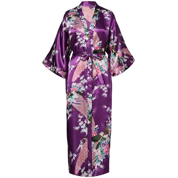 Seksualus Apdaras Spausdinti Gėlių Suknelė Kimono Moterų Pusė Rankovėmis V-kaklo, Sleepwear Pižama Su Diržo Softy Prarasti naktiniai drabužiai Namų Padažu
