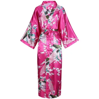 Seksualus Apdaras Spausdinti Gėlių Suknelė Kimono Moterų Pusė Rankovėmis V-kaklo, Sleepwear Pižama Su Diržo Softy Prarasti naktiniai drabužiai Namų Padažu