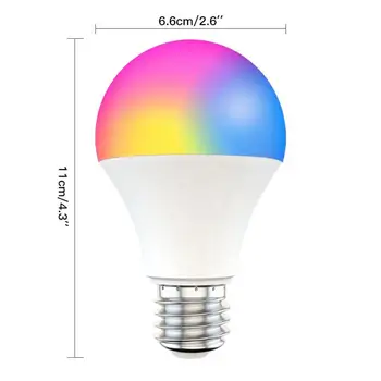 9W Smart Lemputės RGBCW Balta Lempa Pritemdomi LED E27 B22 Lemputės Suderinamos Su 