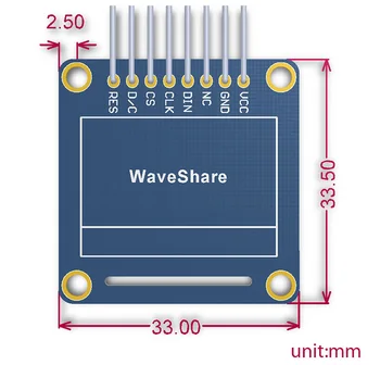 0.96 colių OLED (A),0.96 colių ekranas,SPI/I2C sąsajos,horizontalus pinheader,SSD1306 mikroschema,Geltona,Mėlyna spalvos,platus Matoma Kampas
