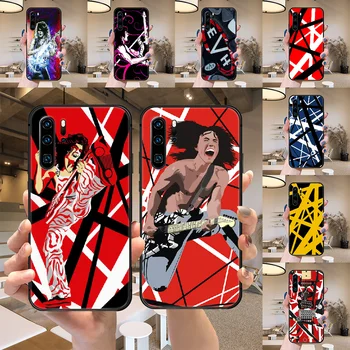 Kraujagyslių parinkimo šuntavimo operacijoms endoskopinių Van Halen Rock Band Telefoną atveju Huawei P Mate P10 P20 30 P40 10 20 Smart Z Pro Lite 2019 juodas silikonas atsparumas vandeniui