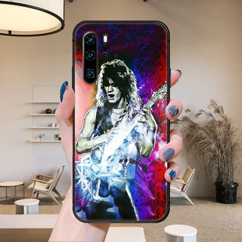 Kraujagyslių parinkimo šuntavimo operacijoms endoskopinių Van Halen Rock Band Telefoną atveju Huawei P Mate P10 P20 30 P40 10 20 Smart Z Pro Lite 2019 juodas silikonas atsparumas vandeniui