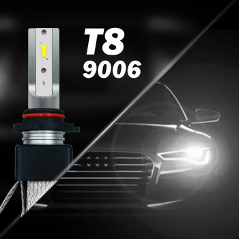 T8-HB4/9006Three universalus LED Automobilių žibintai 60W Šviesos šaltinis: ŠSD 6000K 9600LM 9V-36V Išryškinti