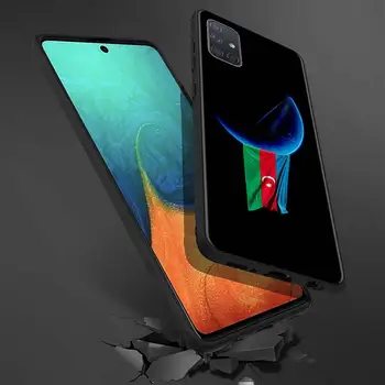 TPU Soft Case for Samsung Galaxy M10 M10s M20 M30 M40 M11 M21 M31s M51 M01 A7 2018 Padengti Azerbaidžano buta vėliavos Telefonas Atvejų