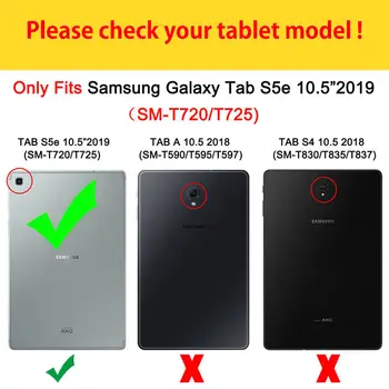 SM-T720 Case For Samsung galaxy tab S5e 10.5 2019 SM-T725 T720 Smart Cover 