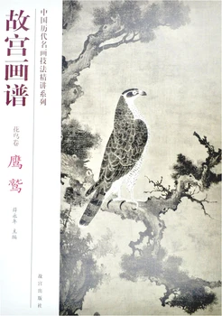 Kinų tradicinės tapybos meno knygos Uždraustasis Miestas Tapyba Knyga: Erelis Erelis (Gėlių ir Paukščių Roll)