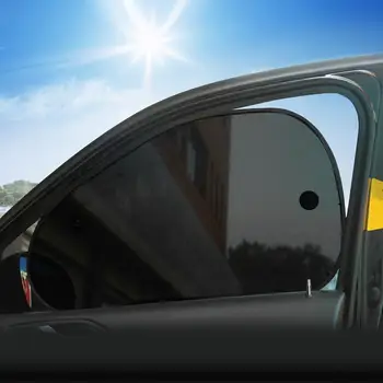 2VNT 65x38cm Automobilių skėtį nuo saulės Prašmatnus Akių siurbtukas Automobilio šoninį Langą Atspalvių Kabintis Saulės Pavėsyje Padengti Apsaugos Stoglangis Skydelis