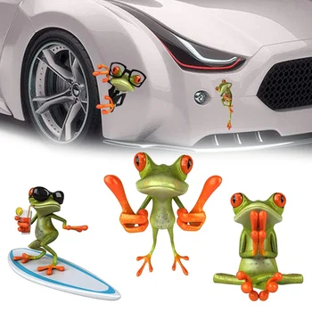 Juokinga 3D Animaciją Spalvinga Varlės Voras Automobilių Lipdukai Lipdukas Vinilo Padengti Kūno Subraižyti Automobilio Stiliaus Motociklo Priedai