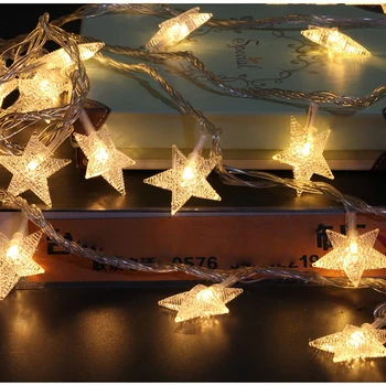 USB/Baterijos Valdomas Star String Žibintai LED Pasakų Žibintai Kalėdų Vakarėlį, Vestuvių Dekoravimas Žibintai Veikia Šviesos Blyksnis